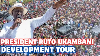 UKAMBANI LIVE President Ruto Launching Chuluni Zombe Road Kitui East Kitui County 