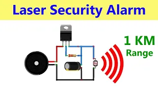 How to make Laser Security (Theft) Alarm using SCR - 1 KM Range