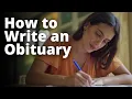 How to Write an Obituary