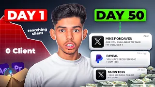i spent 50 days on twitter to get video editing clients insane result 