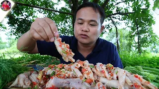 ตำซุปเปอร์ขาไก่โรยเม็ดกระถิน แกล้มมะระขี้นกกรอบๆ แซ่บๆ จ้วดๆ คัก