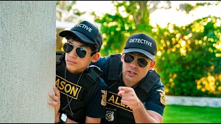 مغامرة شرطة الأطفال! 🚓 جايسون وأليكس ضد لص الدونات في قصة مضحكة 🍩