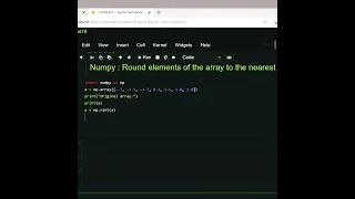 Round elements of the array to the nearest