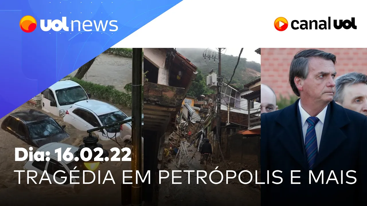 Bolsonaro encontra com Putin na Rússia; chuva em Petropólis; Josias de Souza e mais | UOL News