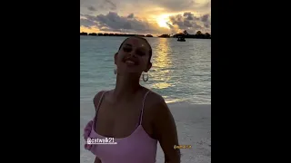 تمشيات منة عرفة في المالديف الجزء الأول 