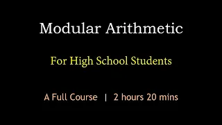 Modular Arithmetic A Full Course Maths Center