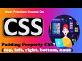 CSS padding CSS padding tutorial padding shorthand