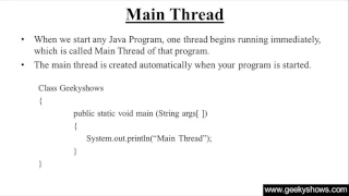 299 Main Thread in Java Programming Hindi
