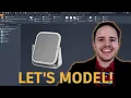 Let s Model - Tilting Mirror How to 3D model in Autodesk Inventor Tutorial Intermediate