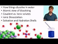Aqueous Solutions Dissolving and Solvation