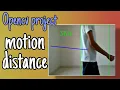 opencv projects Distance calculation between motion and point realtime