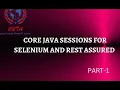 Core Java Sessions For Selenium and Rest Assured Part 1 Change2TestAutomation www c2ta co in