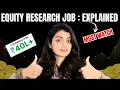 What Does an Equity Research Analyst Do Salary Work-Life Balance and Daily Routine