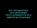Heart - Crazy On You Lyrics [on screen]
