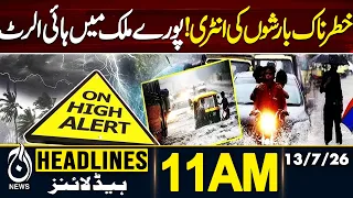 heavy rains in pakistan flash floods in pakistan latest weather update 11am headlines 13july