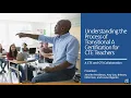 Understanding the Process of Transitional A Certification for CTE Teachers