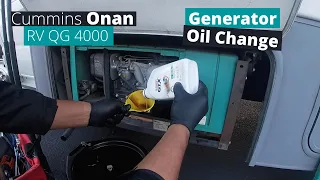 ONAN CUMMINS 4000 RV GENERATOR OIL CHANGE