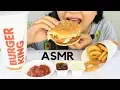 Burger King VEGGIE BURGER and ONION RINGS Asmr Eating Sounds and Whispering