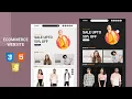 How To Make A Responsive E-Commerce Fashion Website Design Using HTML CSS JS - From Scratch
