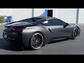BMW i8 3M 2080 Matte Black Metallic Color Change Wrap Vinyl