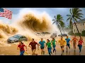 Download Lagu CHAOS in New Jersey! Hurricane Erin Slams the Coast, Giant Waves Destroy Homes in Maryland