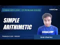 ERROR3 SIMPLE ARITHMETIC Coding with Logic CP Problems Solved Cakewalk