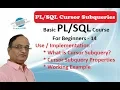 Pl Sql Cursor Subqueries - Embedded Cursor in PL SQL