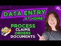 Work From Home Data Entry Jobs Process Claims Orders and Documents