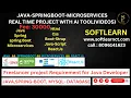 Freelancer project Requirement for Java Developers JAVA SPRING-BOOT MYSQL - DATABASE