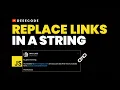 How to Replace Links in a Text with Custom and Clickable Anchor Links