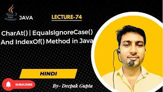 Core Java part74 Java String Methods Explained charAt equalsIgnoreCase indexOf