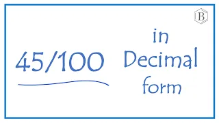 as a Decimal