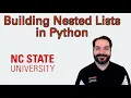 Building Nested Lists in Python