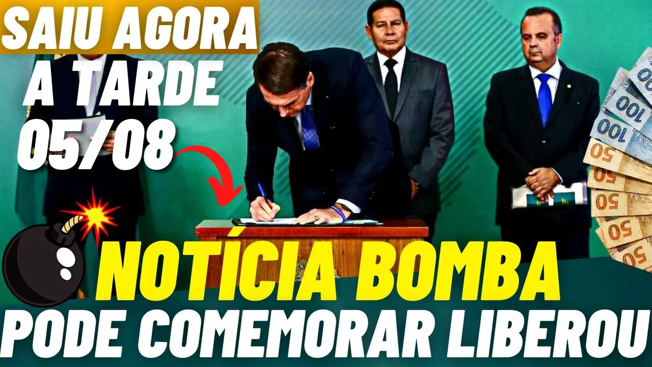 BOMBA:  PODE COMEMORAR BOLSONARO LIBEROU AGORA A TARDE VAI PAGAR + COMUNICADO INSS BRASIL.