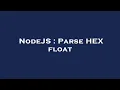NodeJS Parse HEX float