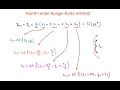 Fourth order Runge Kutta method
