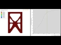 Topology optimization of a planar structure for vibration requirement