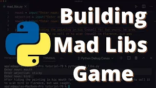 How To Make Madlib Game Using Python Beginner Python Project