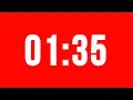 1 Minute 35 Second Timer With Alarm Without Music