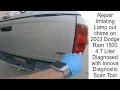 Repairing irritating lamp out chime on 2003 Dodge Ram 1500 4 7 liter