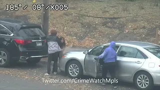 Minneapolis carjacking captured on