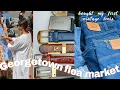 COME WITH ME TO GEORGETOWN FLEA MARKET VINTAGE HAUL