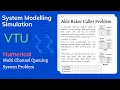 Multi Channel Queuing Problem Able Baker Problem in Simulation for VTU in 2020