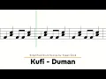 Kufi - Duman Level 1 Drum Score