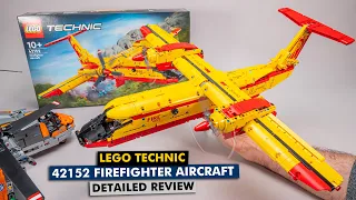 LEGO Technic 42152 Firefighter Aircraft with an amazing play feature - detailed building review