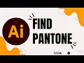 How to find pantone color in Illustrator
