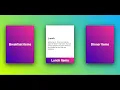 CSS Responsive Card Hover Effects HTML and CSS