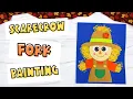 Fork Painted Scarecrow Craft