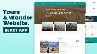 Responsive Tours and Wander App Using React Js Source code ready to deploy