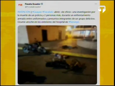 2 delincuentes abatidos y un policía fallecido en Naranjal